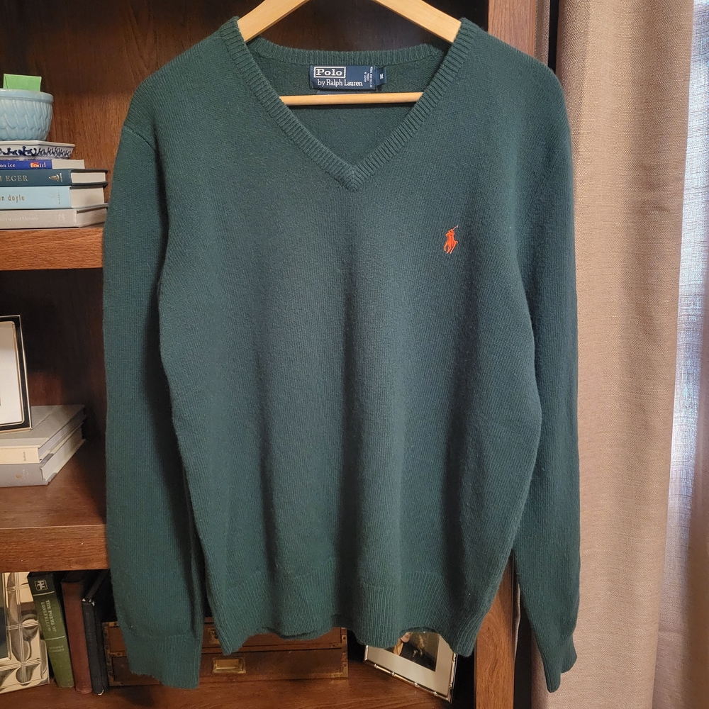 Polo by Ralph Lauren Men's Wool V-Neck Sweater
